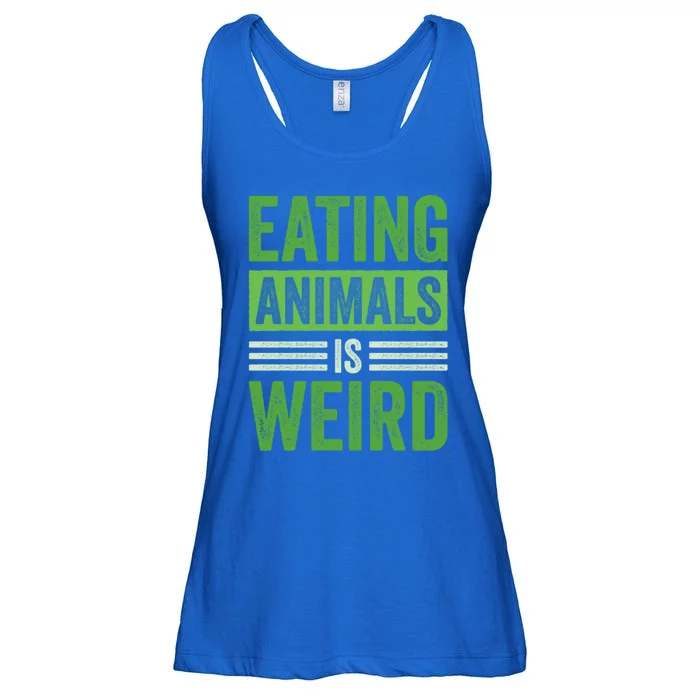 Eating Animals Is Weird Gift Ladies Essential Flowy Tank