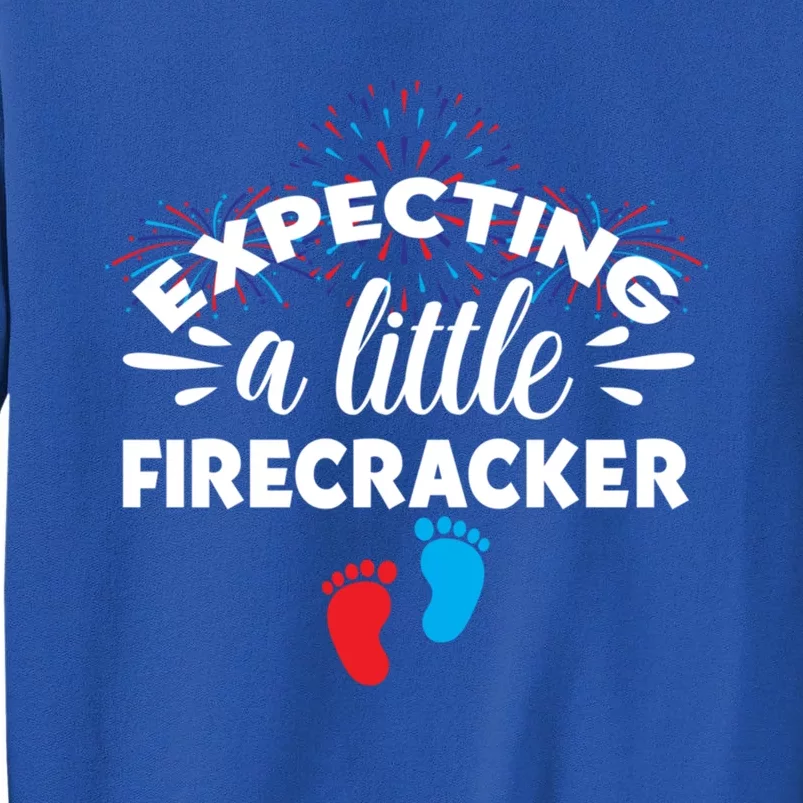 Expecting A Little Firecracker Pregnancy Mom To Be 4th July Gift Sweatshirt