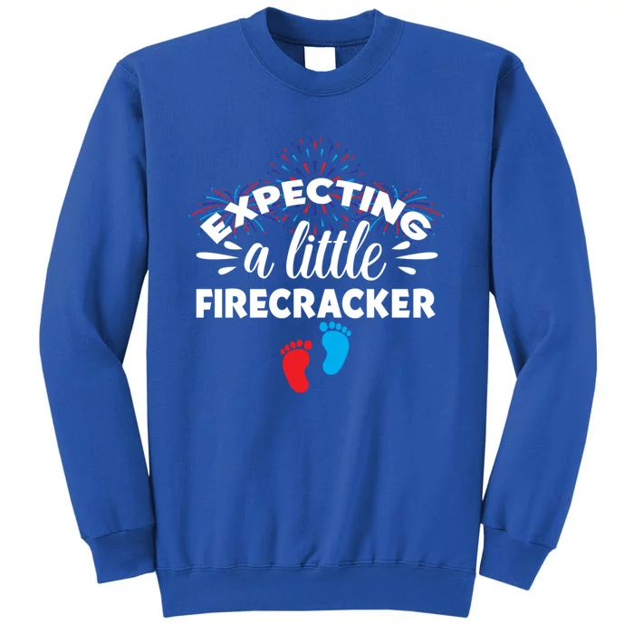 Expecting A Little Firecracker Pregnancy Mom To Be 4th July Gift Sweatshirt