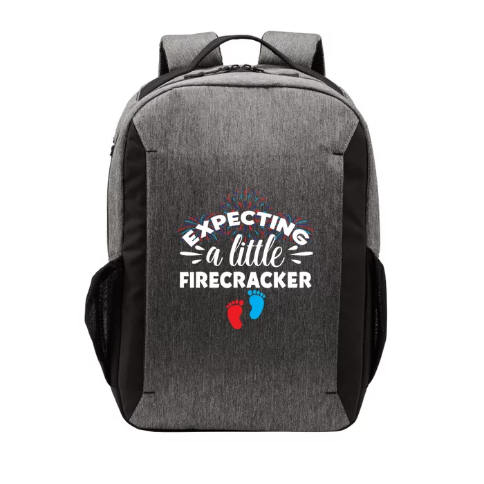 Expecting A Little Firecracker Pregnancy Mom To Be 4th July Gift Vector Backpack