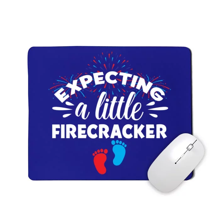 Expecting A Little Firecracker Pregnancy Mom To Be 4th July Meaningful Gift Mousepad