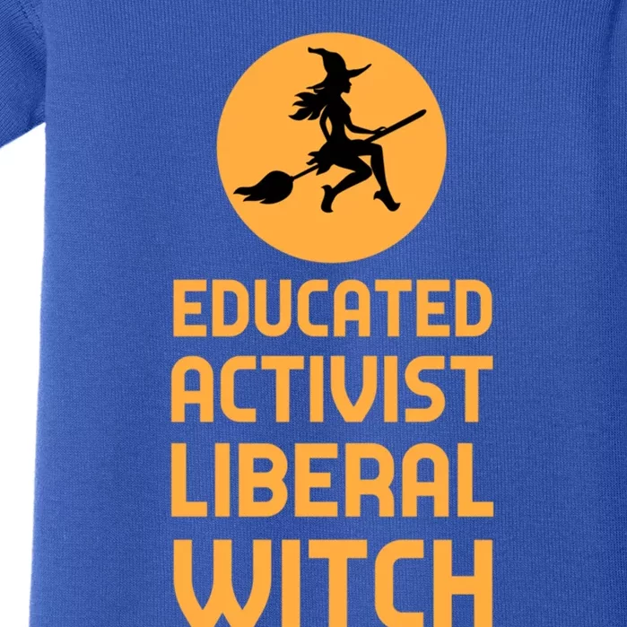 Educated Activist Liberal Witch Halloween Design Cool Gift Baby Bodysuit