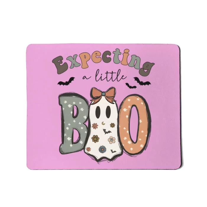 Expecting A Little Boo Growing A Little Pumpkin Halloween Mousepad