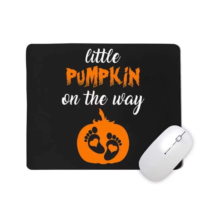 Expecting a Little Pumpkin Cute Pregnancy Graphic Mousepad