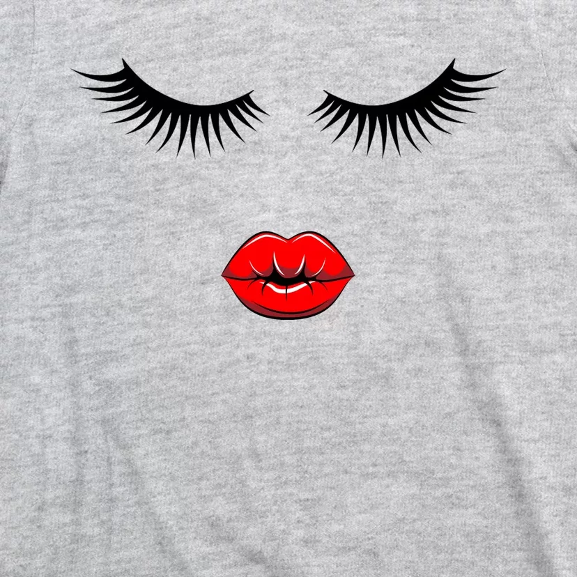 Eyelashes And Lips T-Shirt