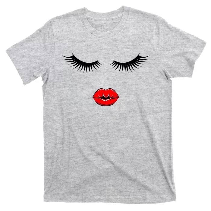 Eyelashes And Lips T-Shirt