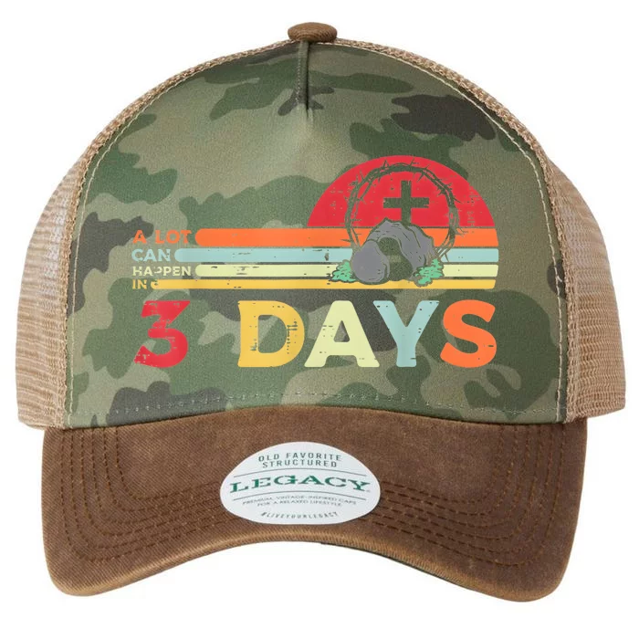 Easter A Lot Can Happen In 3 Days Religious Legacy Tie Dye Trucker Hat