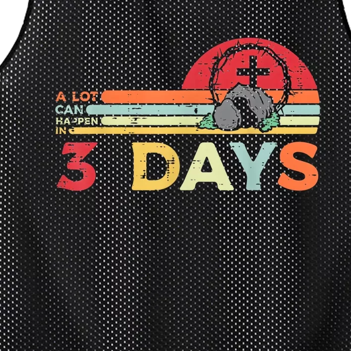 Easter A Lot Can Happen In 3 Days Religious Mesh Reversible Basketball Jersey Tank