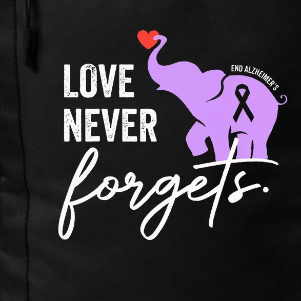 End Alzheimers Love Never Forgets Alzheimers Awareness Daily Commute Backpack