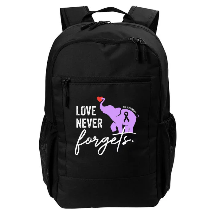 End Alzheimers Love Never Forgets Alzheimers Awareness Daily Commute Backpack