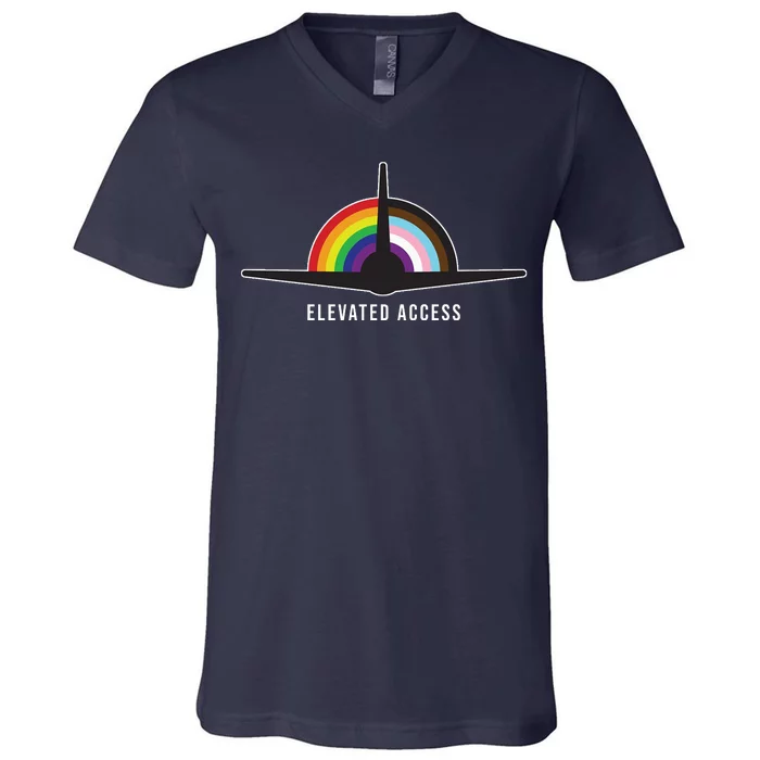 Elevated Access LGBT Pride V-Neck T-Shirt