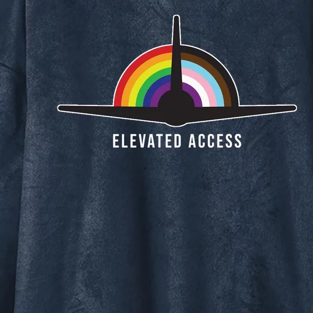 Elevated Access LGBT Pride Hooded Wearable Blanket