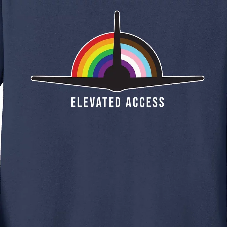 Elevated Access LGBT Pride Kids Long Sleeve Shirt