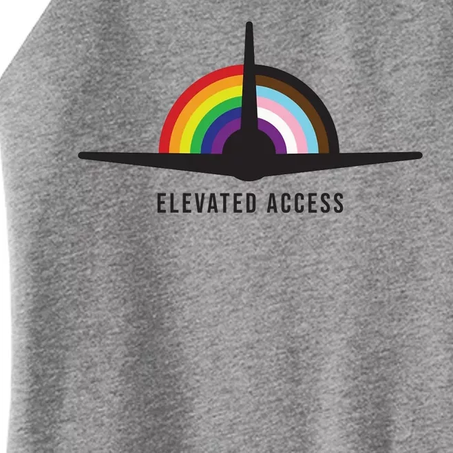 Elevated Access LGBT Pride Women’s Perfect Tri Rocker Tank