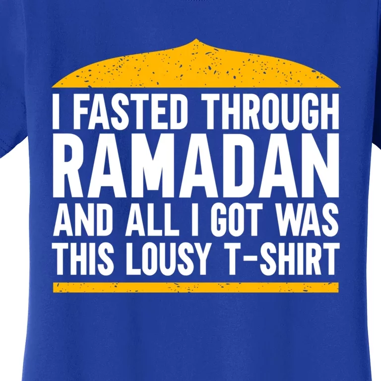 Eid Alfitr Mubarak Kareem Karim Celebration Fasted Through R Cute Gift Women's T-Shirt