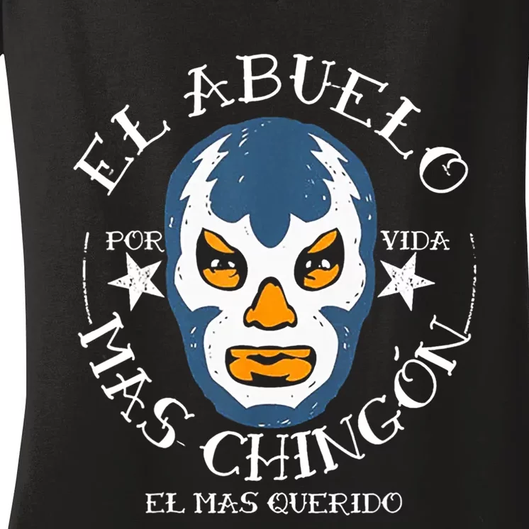 El Abuelo Mas ChingóN El Mas Querido Women's V-Neck T-Shirt