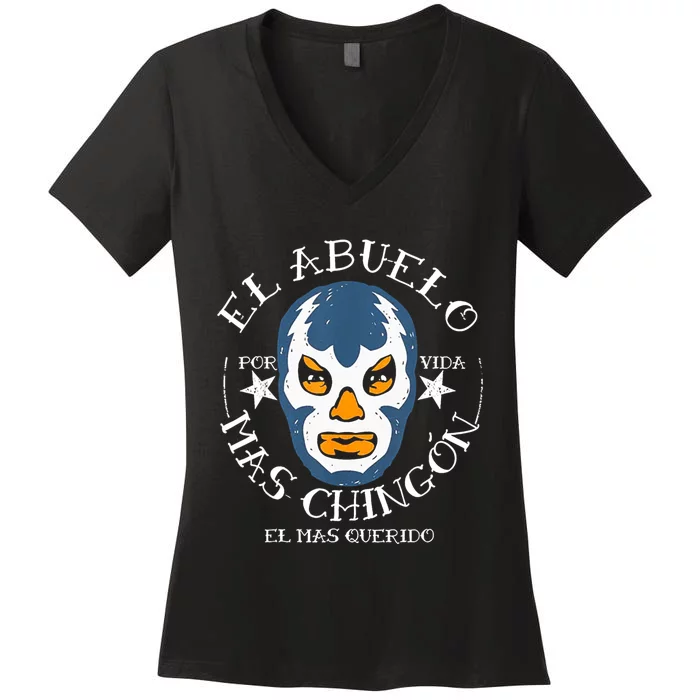 El Abuelo Mas ChingóN El Mas Querido Women's V-Neck T-Shirt