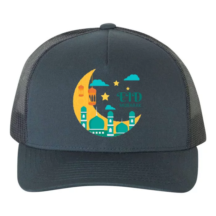 Eid Algiftfitr Muslim Islam Ramadan Eid Mubarak Cute Gift Yupoong Adult 5-Panel Trucker Hat