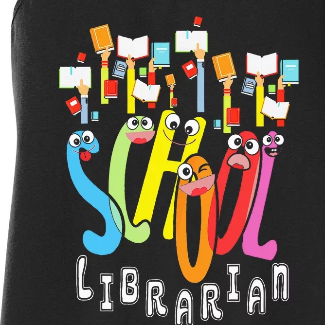 Elementary And Middle School Librarian Women's Racerback Tank