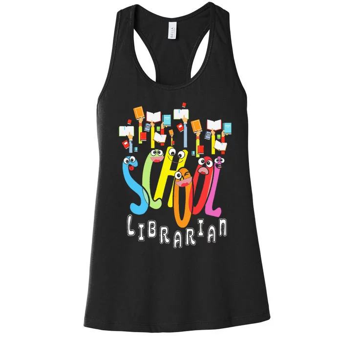 Elementary And Middle School Librarian Women's Racerback Tank