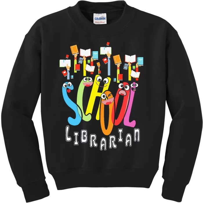 Elementary And Middle School Librarian Kids Sweatshirt