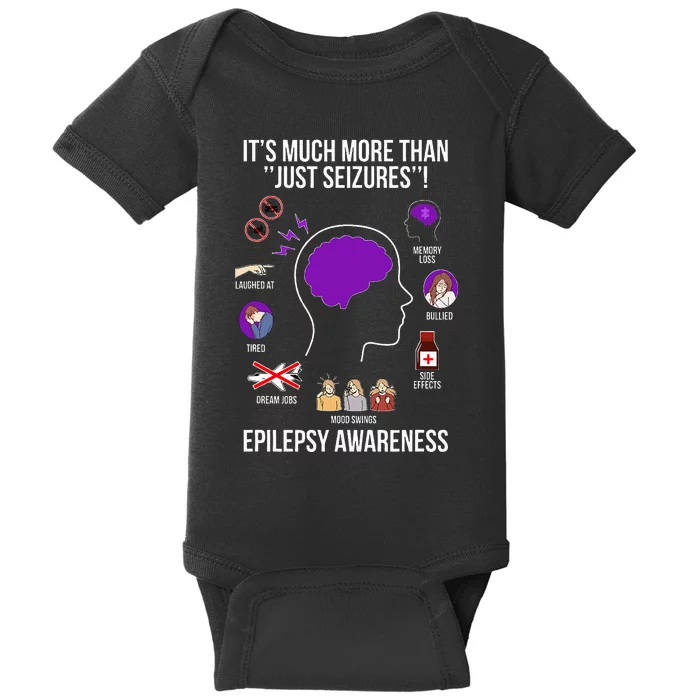 Epilepsy Awareness Month Epilepsy Warrior Baby Bodysuit