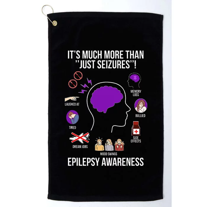 Epilepsy Awareness Month Epilepsy Warrior Platinum Collection Golf Towel