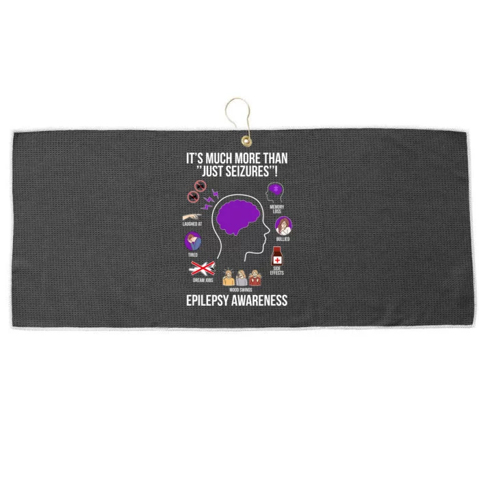 Epilepsy Awareness Month Epilepsy Warrior Large Microfiber Waffle Golf Towel