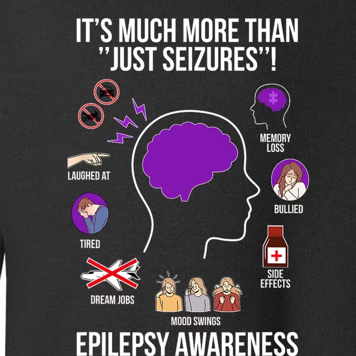 Epilepsy Awareness Month Epilepsy Warrior Toddler Sweatshirt