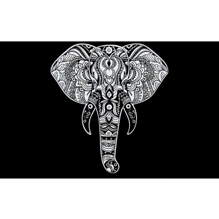 Elephant Art Mandala Design Spiritual Elephant Nature Bumper Sticker