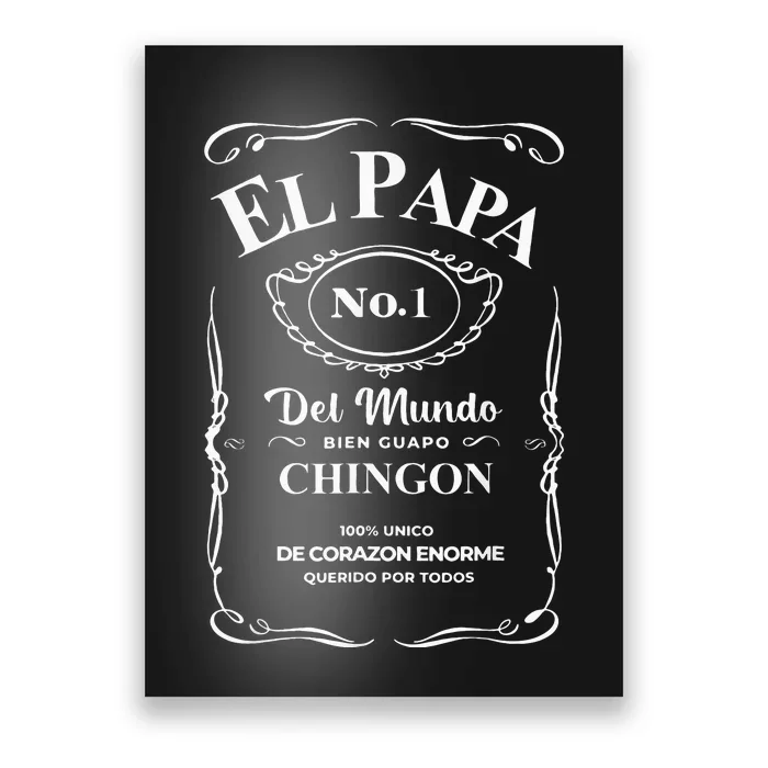 El Abuelo Mas Chingon Funny Mexican Flag Cool Grandpa Regalo Poster