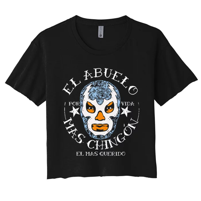 El Abuelo Mas ChingóN El Mas Querido Women's Crop Top Tee