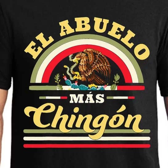 El Abuelo Mas Chingon Funny Mexican Flag Cool Grandpa Regalo Pajama Set