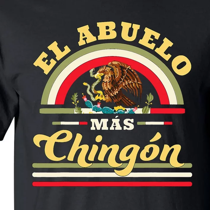 El Abuelo Mas Chingon Mexican Flag Cool Grandpa Tall T-Shirt