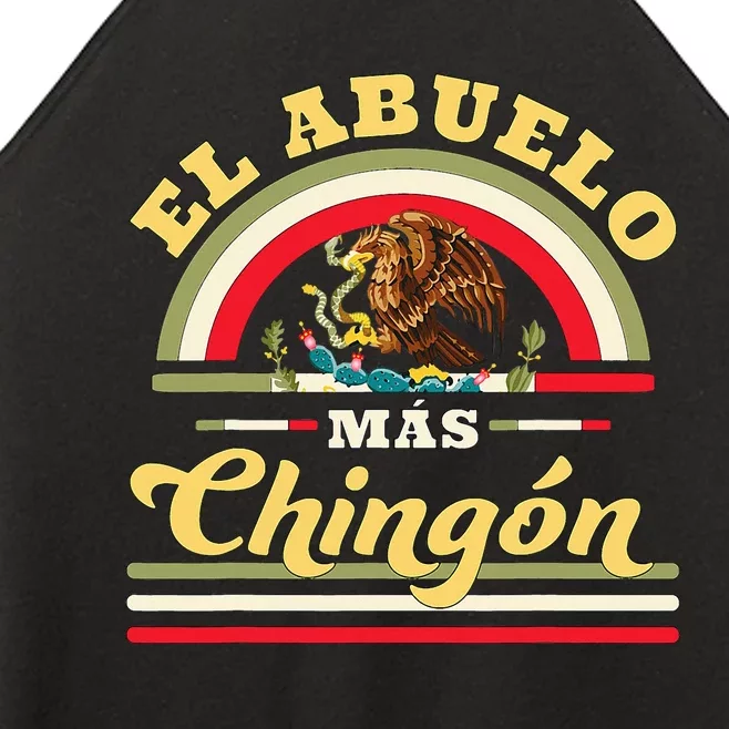 El Abuelo Mas Chingon Mexican Flag Cool Grandpa Women’s Perfect Tri Rocker Tank