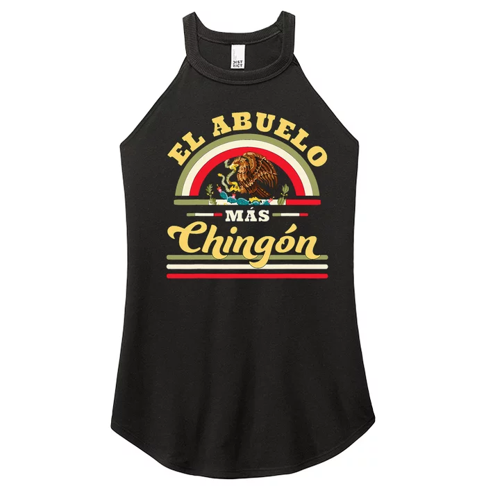 El Abuelo Mas Chingon Mexican Flag Cool Grandpa Women’s Perfect Tri Rocker Tank