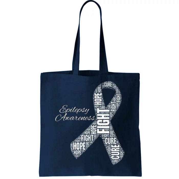 Epilepsy Awareness November Month Fight Cure Hope Tote Bag