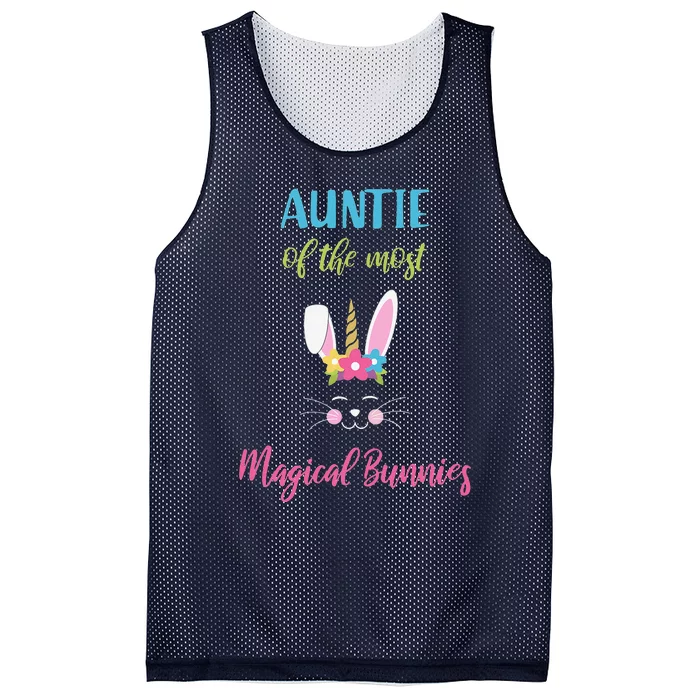 Easter Auntie Outfit Magical Bunnies Hunting Egg Shir Mesh Reversible Basketball Jersey Tank