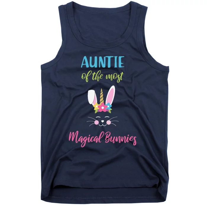 Easter Auntie Outfit Magical Bunnies Hunting Egg Shir Tank Top