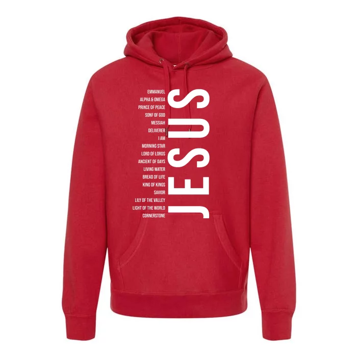 Emmanuel Alpha Omega Prince Of Peace Son Of God Jesus Premium Hoodie