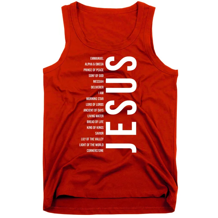 Emmanuel Alpha Omega Prince Of Peace Son Of God Jesus Tank Top