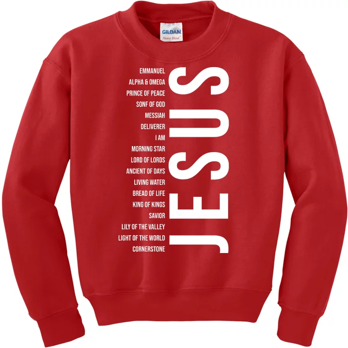 Emmanuel Alpha Omega Prince Of Peace Son Of God Jesus Kids Sweatshirt