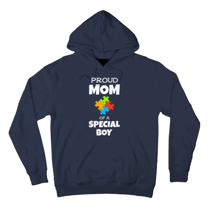 Encouraging ASD Puzzle Design Proud Mom Of Autistic Tall Hoodie