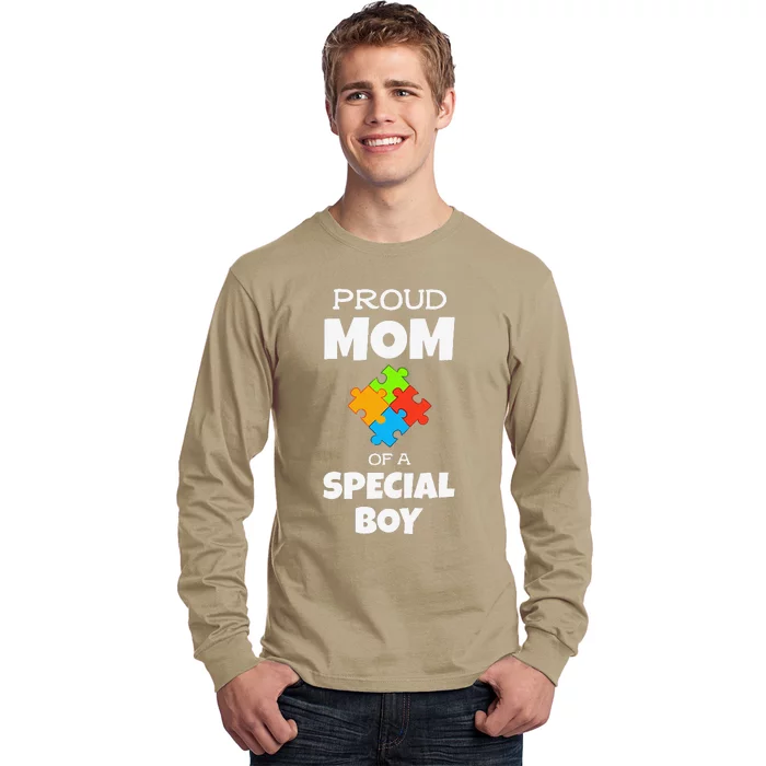 Encouraging ASD Puzzle Design Proud Mom Of Autistic Long Sleeve Shirt