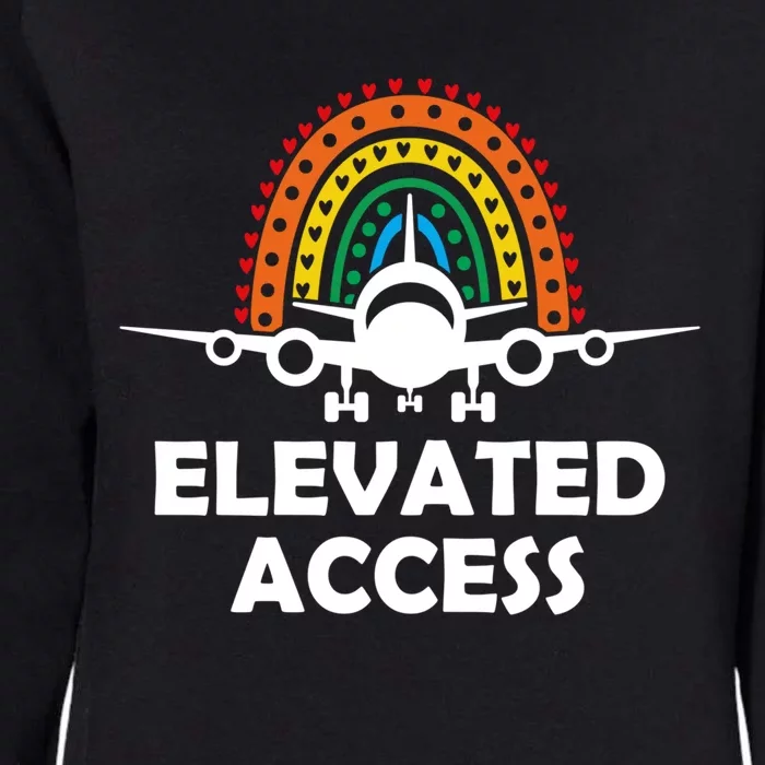 Elevated Access Pilot Aviation Buff Airplane Lover Cool Gift Womens California Wash Sweatshirt