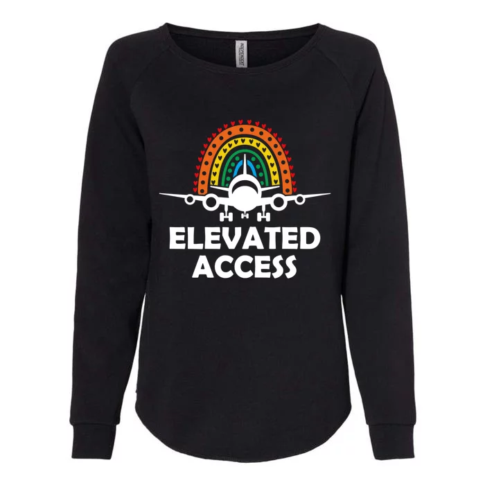 Elevated Access Pilot Aviation Buff Airplane Lover Cool Gift Womens California Wash Sweatshirt