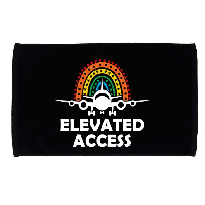 Elevated Access Pilot Aviation Buff Airplane Lover Cool Gift Microfiber Hand Towel