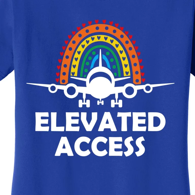 Elevated Access Pilot Aviation Buff Airplane Lover Cool Gift Women's T-Shirt