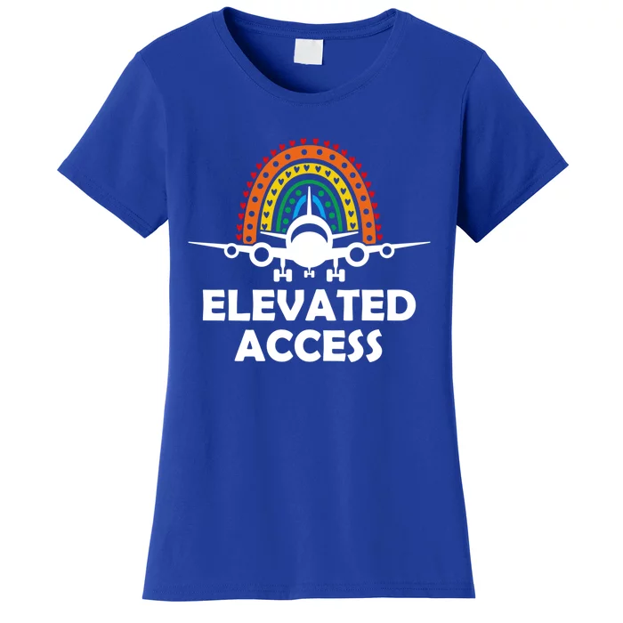 Elevated Access Pilot Aviation Buff Airplane Lover Cool Gift Women's T-Shirt