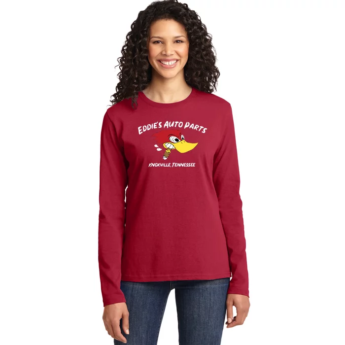 Eddies Auto Parts Ladies Long Sleeve Shirt